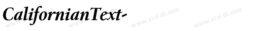 CalifornianText字体转换