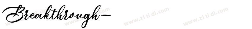 Breakthrough字体转换