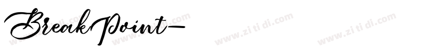 BreakPoint字体转换