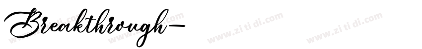 Breakthrough字体转换