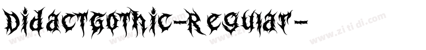 DidactGothic-Regular字体转换 DidactGothic-Regular字体转换