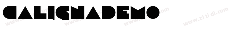 CalignaDEMO字体转换
