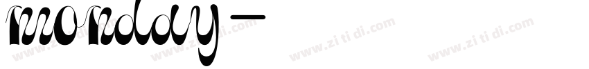 monday字体转换