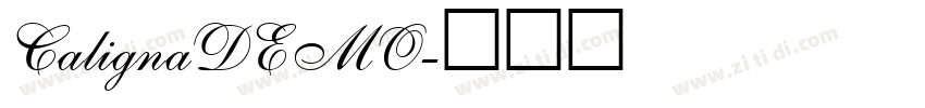 CalignaDEMO字体转换