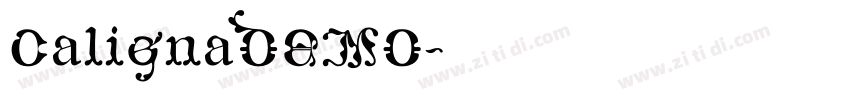 CalignaDEMO字体转换