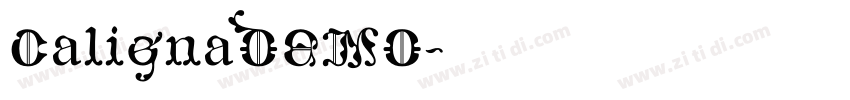 CalignaDEMO字体转换