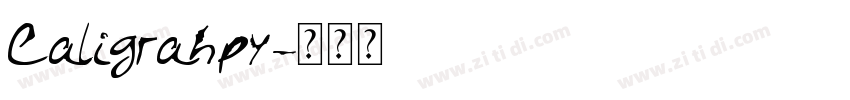 Caligrahpy字体转换