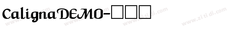 CalignaDEMO字体转换