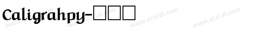 Caligrahpy字体转换