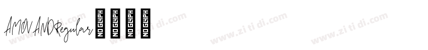 AMOVANDRegular字体转换 AMOVANDRegular字体转换