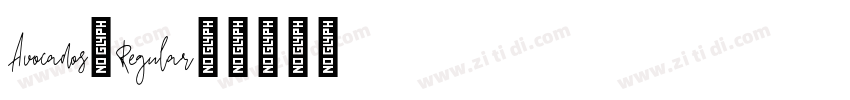 Avocados(Regular)字体转换