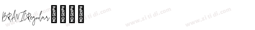 BRANICRegular字体转换