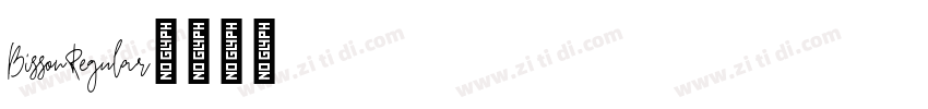 BissonRegular字体转换