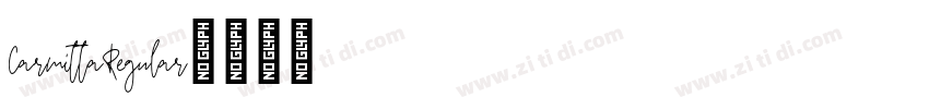CarmittaRegular字体转换