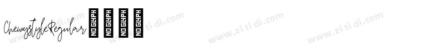 ChewystyleRegular字体转换