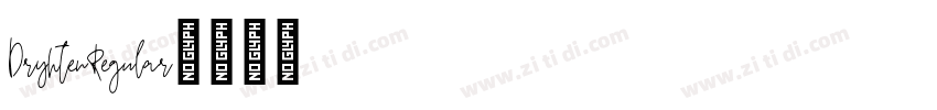 DryhtenRegular字体转换