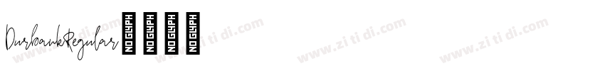 DurbankRegular字体转换