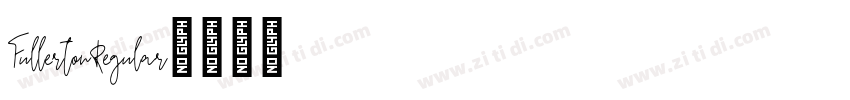 FullertonRegular字体转换