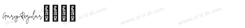 GarynRegular字体转换