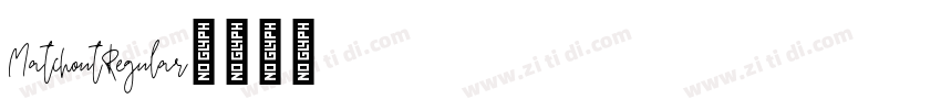 MatchoutRegular字体转换