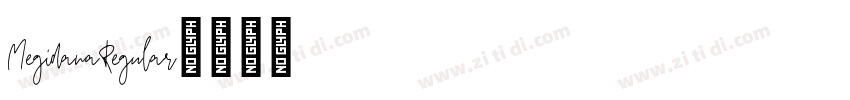 MegidanaRegular字体转换