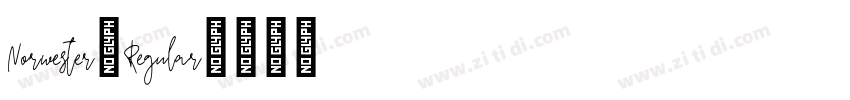 Norwester-Regular字体转换