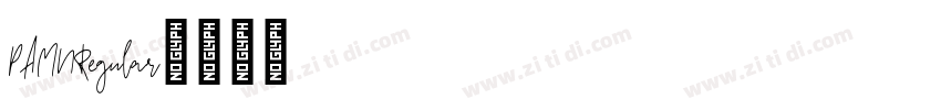 PAMURegular字体转换