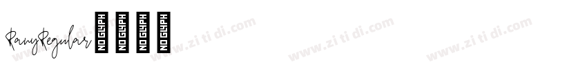 RanyRegular字体转换 RanyRegular字体转换