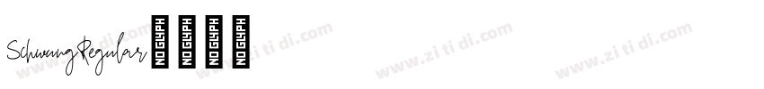 SchwungRegular字体转换