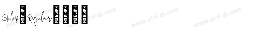 Shlop-Regular字体转换