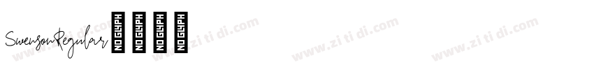 SwensonRegular字体转换