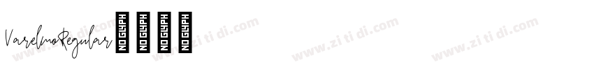 VarelmoRegular字体转换 VarelmoRegular字体转换