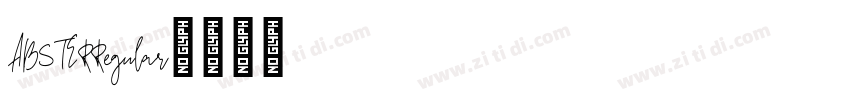 ABSTERRegular字体转换
