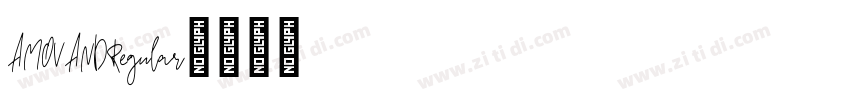 AMOVANDRegular字体转换 AMOVANDRegular字体转换