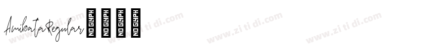 AmibataRegular字体转换