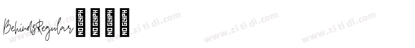 BehindsRegular字体转换 BehindsRegular字体转换