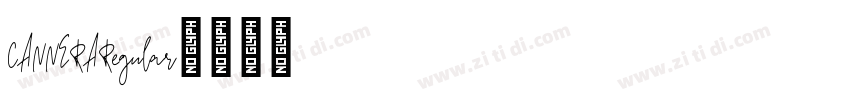 CANNERARegular字体转换