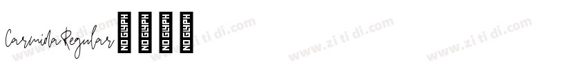 CarmidaRegular字体转换