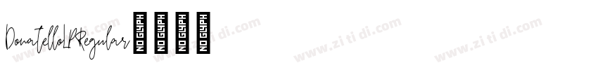DonatelloLPRegular字体转换