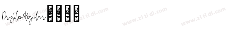 DryhtenRegular字体转换
