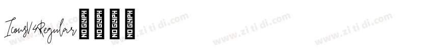 IconsV4Regular字体转换