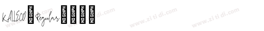 KALLECO-Regular字体转换