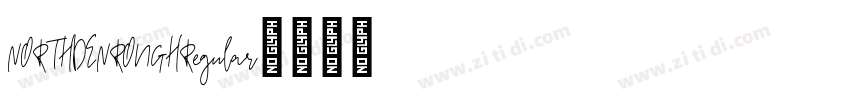 NORTHDENROUGHRegular字体转换