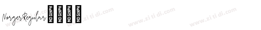 NorgerRegular字体转换