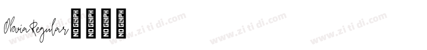 ObviaRegular字体转换