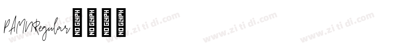 PAMURegular字体转换