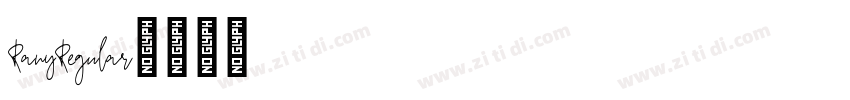 RanyRegular字体转换 RanyRegular字体转换