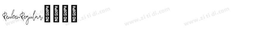 ReubenRegular字体转换