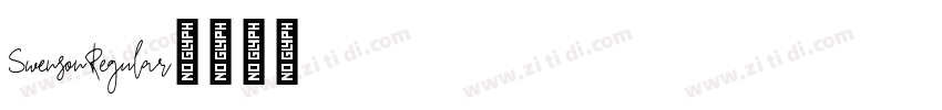 SwensonRegular字体转换