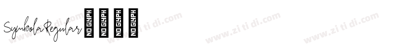 SymbolaRegular字体转换